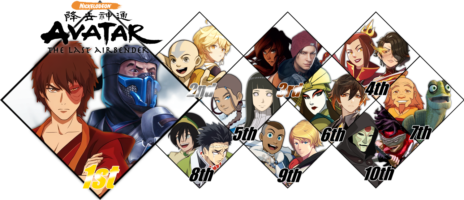 Top 10 Avatar Matchups by TheSpiderPatriot on DeviantArt