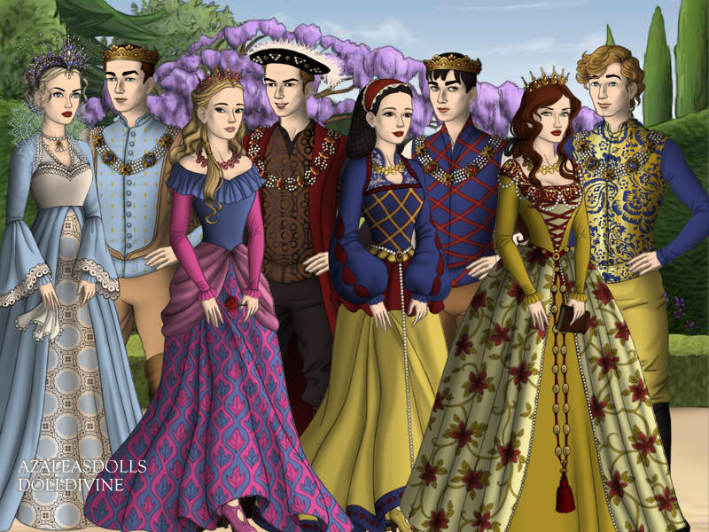 Tudors Scene ~ Narnia ~ Susan and Lucy ~ made on azaleasdolls.com