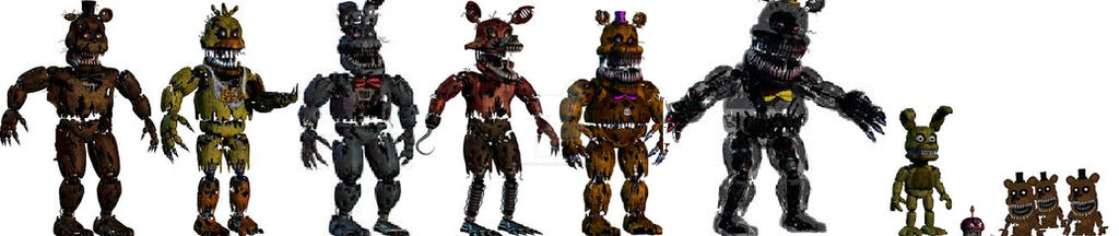 FNAF 4 - all characters! by Saymon-The-Wolf on DeviantArt
