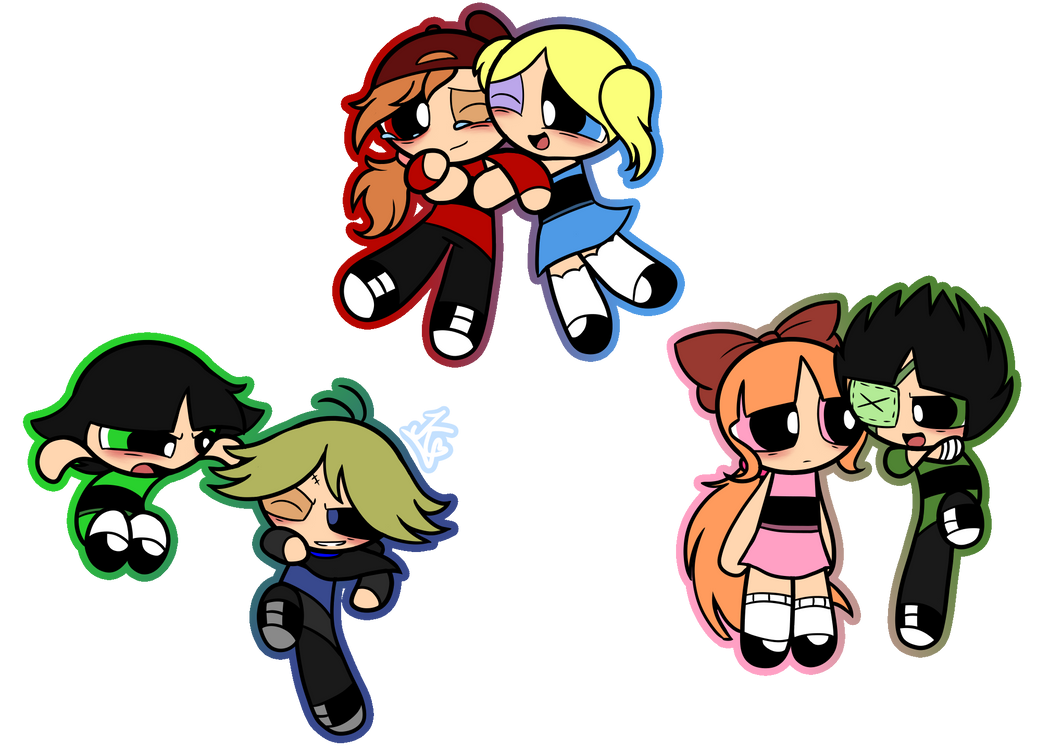 Broken Blue AU PPG and RRB color crash ship by Kittie195-arts on DeviantArt