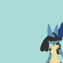 Riley and Lucario Minimalism Wallpaper