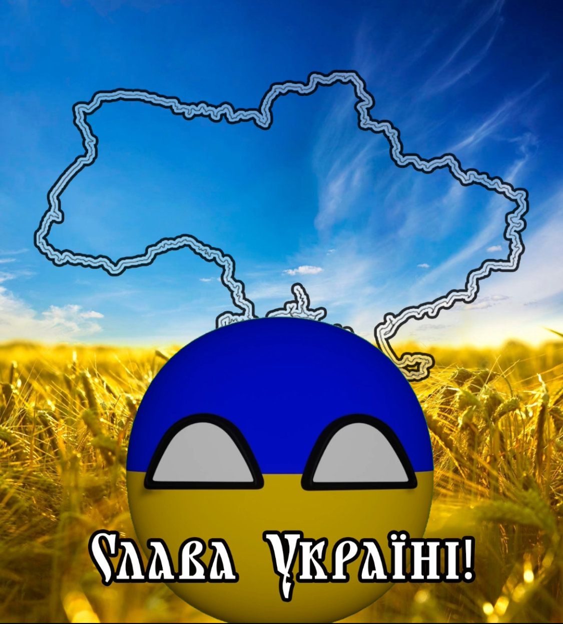 Russia with Ukraine flag map by GeorgianPatriot on DeviantArt
