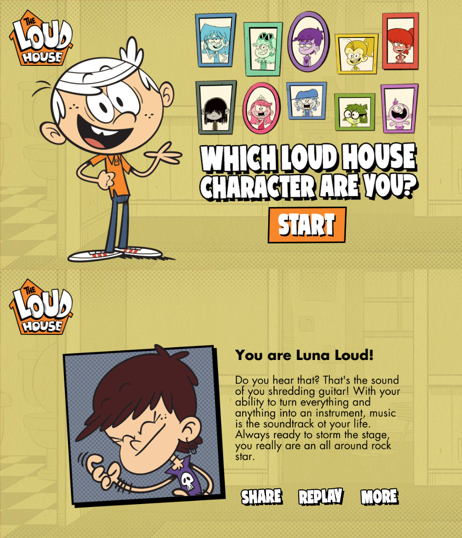 Which Loud House Character Are You? - Luna Loud By Jake555555555 On  Deviantart Which Loud House Character Are You? - Luna Loud By Jake555555555 On  Deviantart