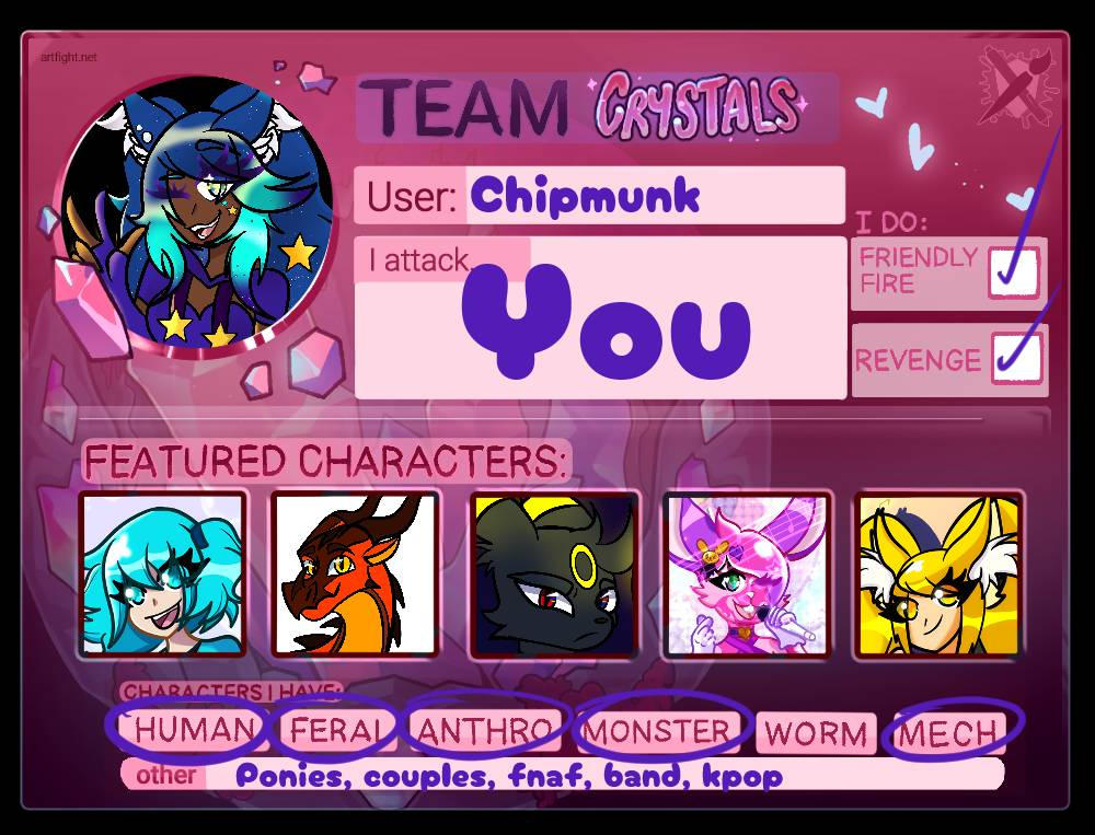 Artfight 2025 Card (Let's Go Crystal!!) by StarryKitsuva on DeviantArt