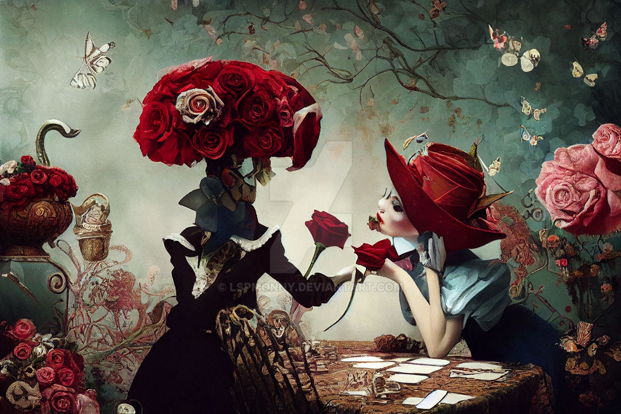 Painting the Roses Red by lspmonny on DeviantArt