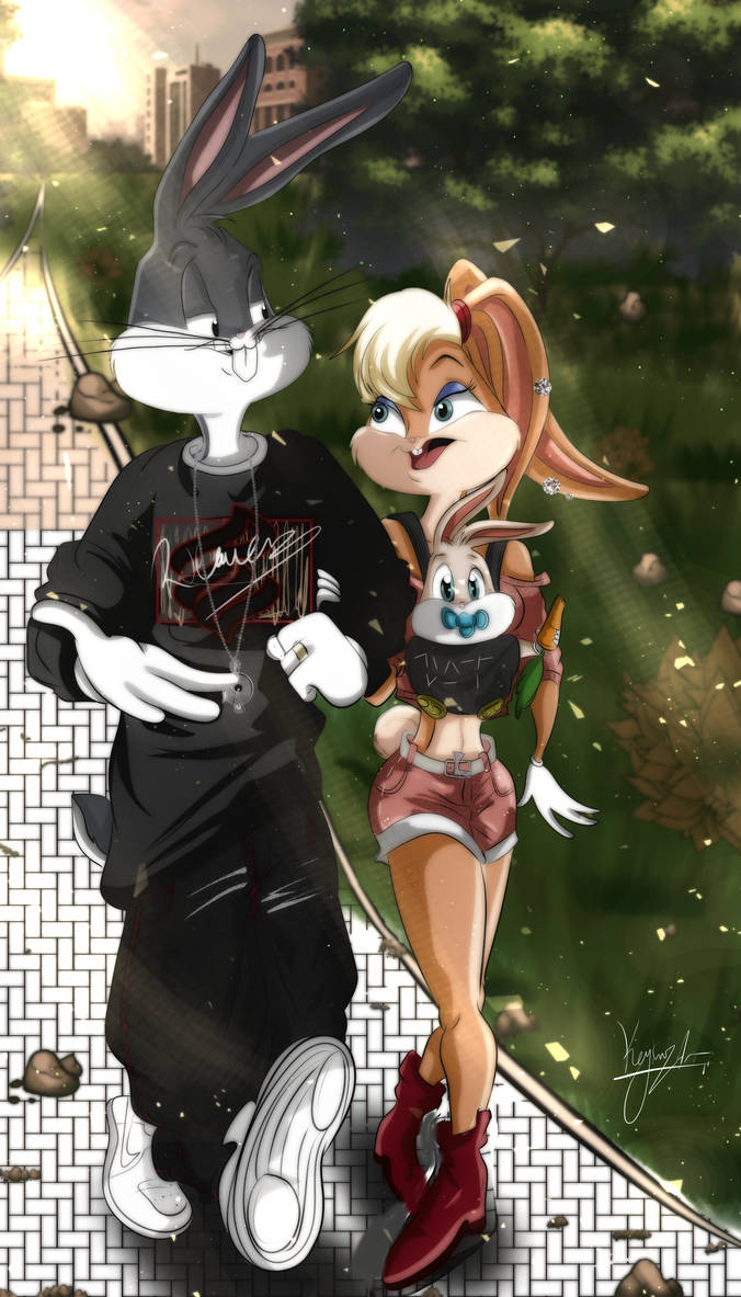 Bugs and Lola - Baby Dot Bunny by KeynorDArts on DeviantArt