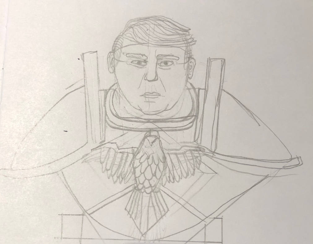 Statue Draft: God Emperor Trump by MonkPool22 on DeviantArt