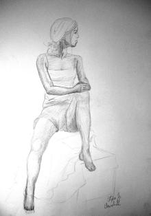 Seated Figure by thebeba on DeviantArt
