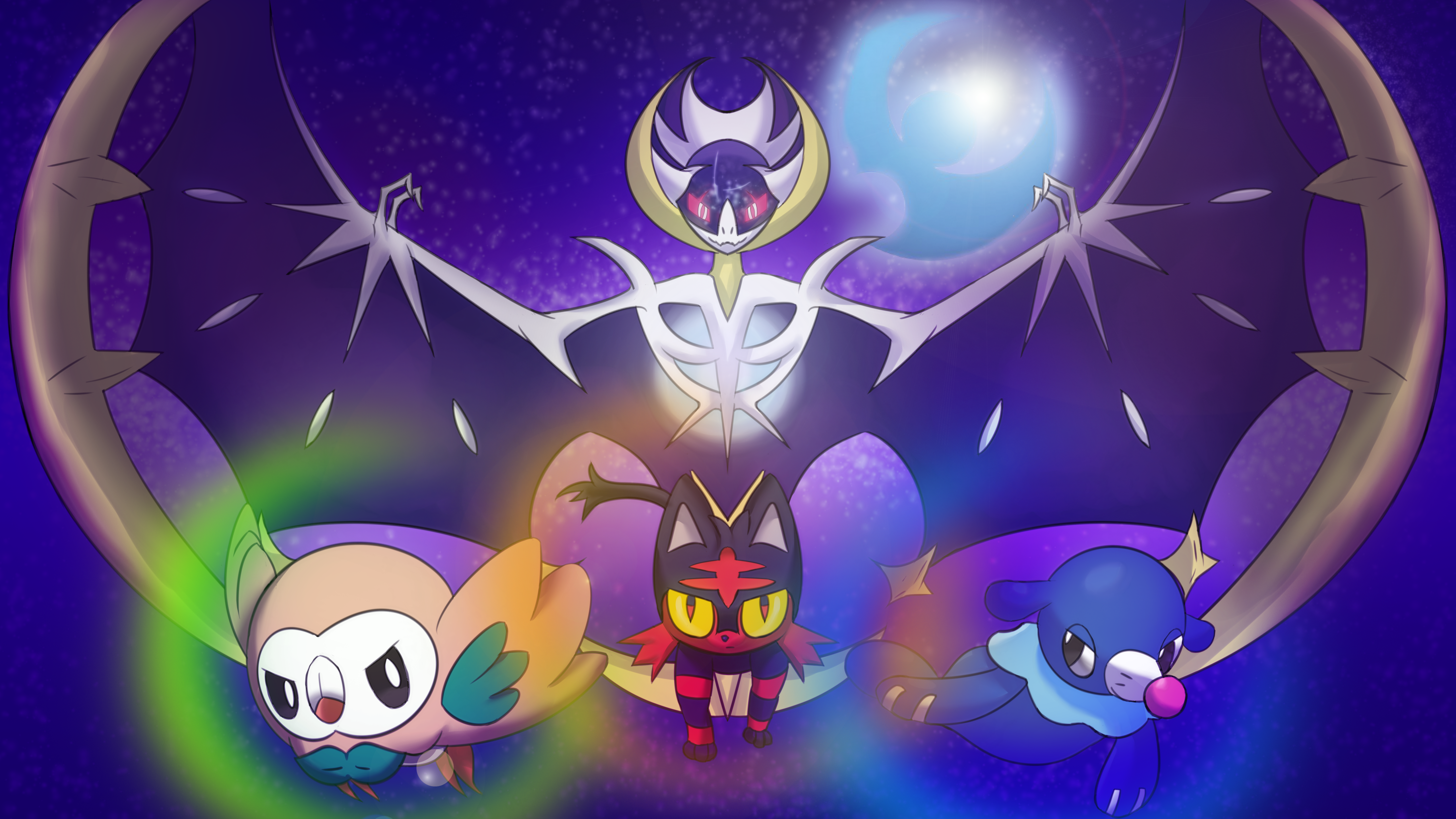 Pokemon Moon Homage VERSION 1 Wallpaper by ZionWorldArtist on DeviantArt Pokemon Moon Homage VERSION 1 Wallpaper by ZionWorldArtist on DeviantArt