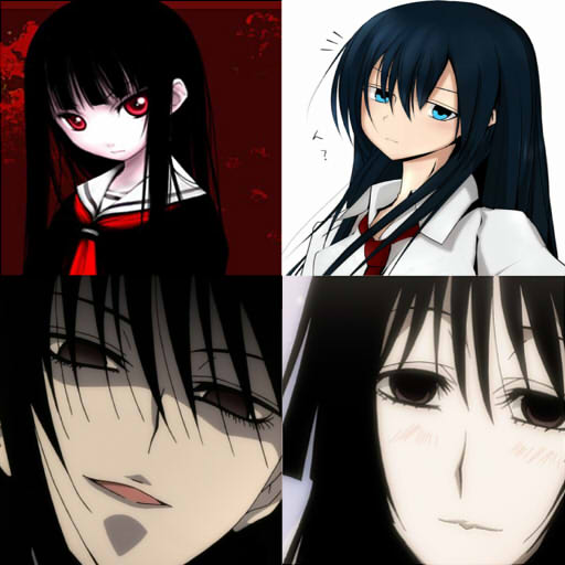 My Fave Anime Black Hair Girls By Shannenthefox On Deviantart