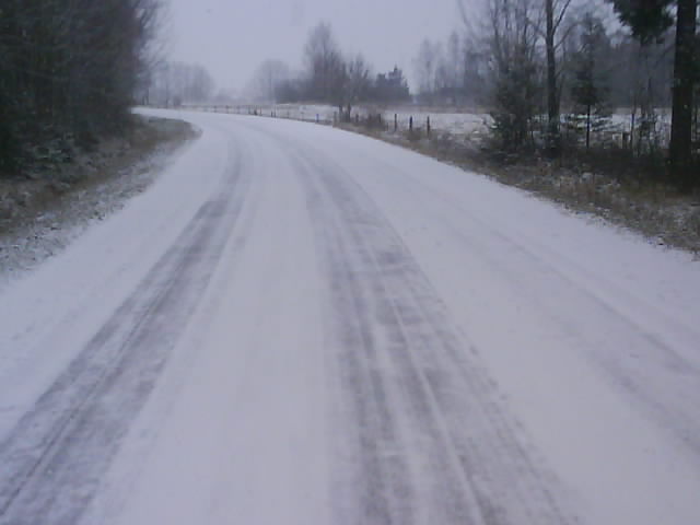 snowy road