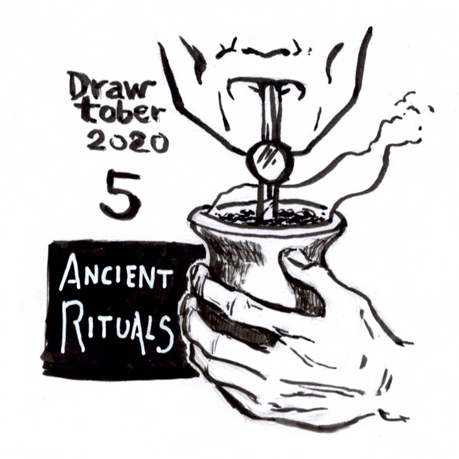 Drawtober 2020 #5: Ancient Rituals by franzvanderlinde on DeviantArt