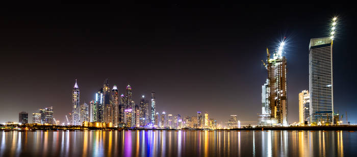 Dubai at night