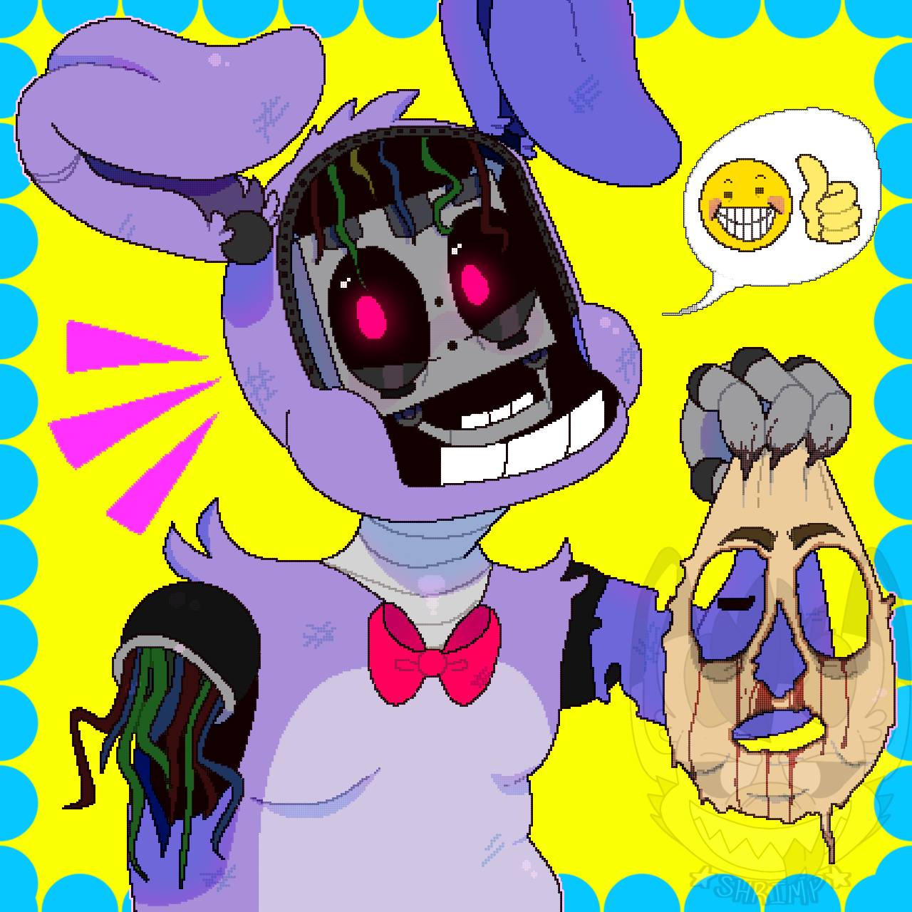 Ruin glamrock bonnie pixel art