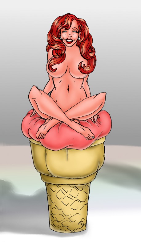 Strawberry Sugar Cone