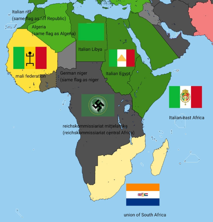 Axis Victory Map Deviantart Africa after a axis victory by emanule64 on DeviantArt
