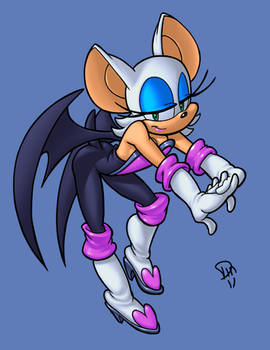 Rouge The Bat 3 colored