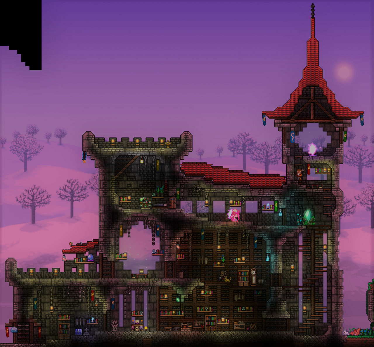 a terraria wizard house by Tlder on DeviantArt