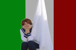 Hetalia Italy cosplay white flag by heta-cosplays