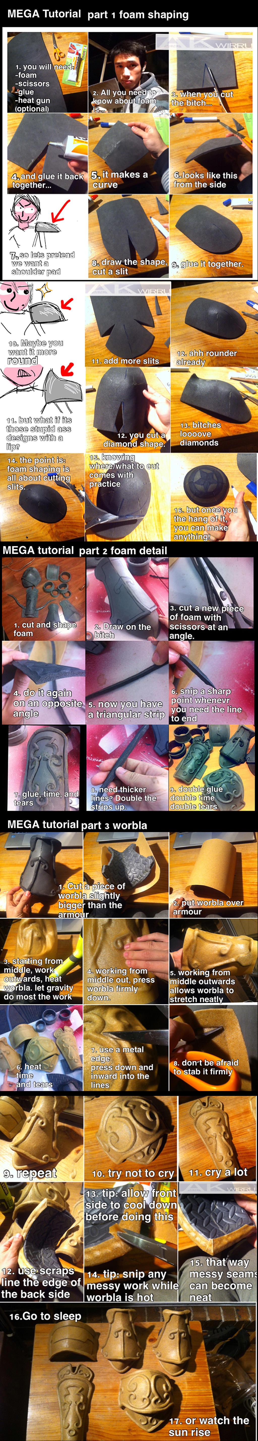 Foam and Worbla armour MEGA TUTORIAL