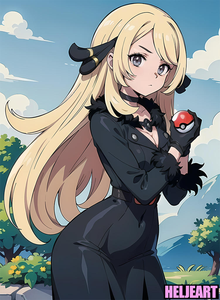 Cynthia Pokemon by HeljeArt on DeviantArt