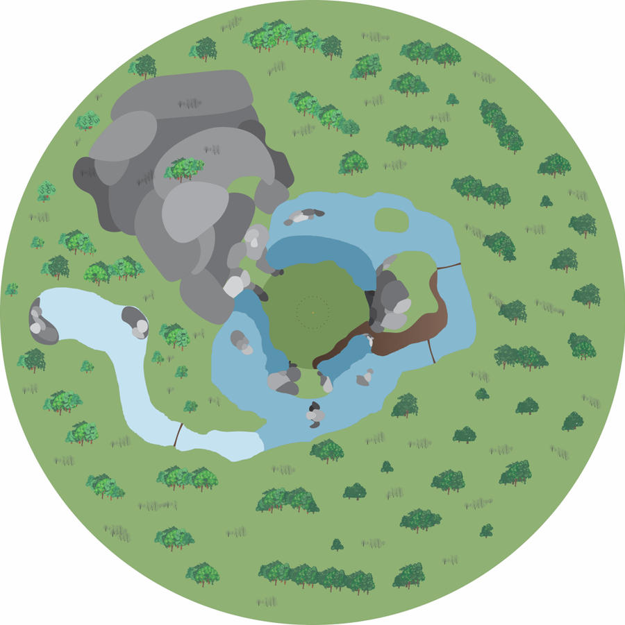 Map of the 80th Hunger Games Arena by thelittlepuppet on DeviantArt