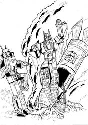 Transformers Action Comics 252 Superion e Menasor