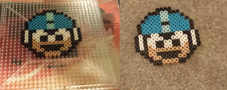 Megaman 1up icon NES Bead Sprite