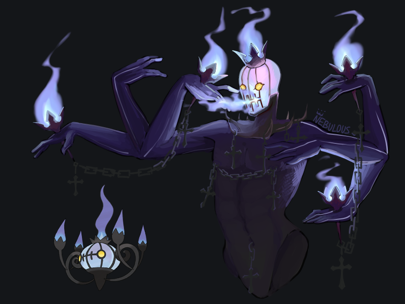 Chandelure Gijinka