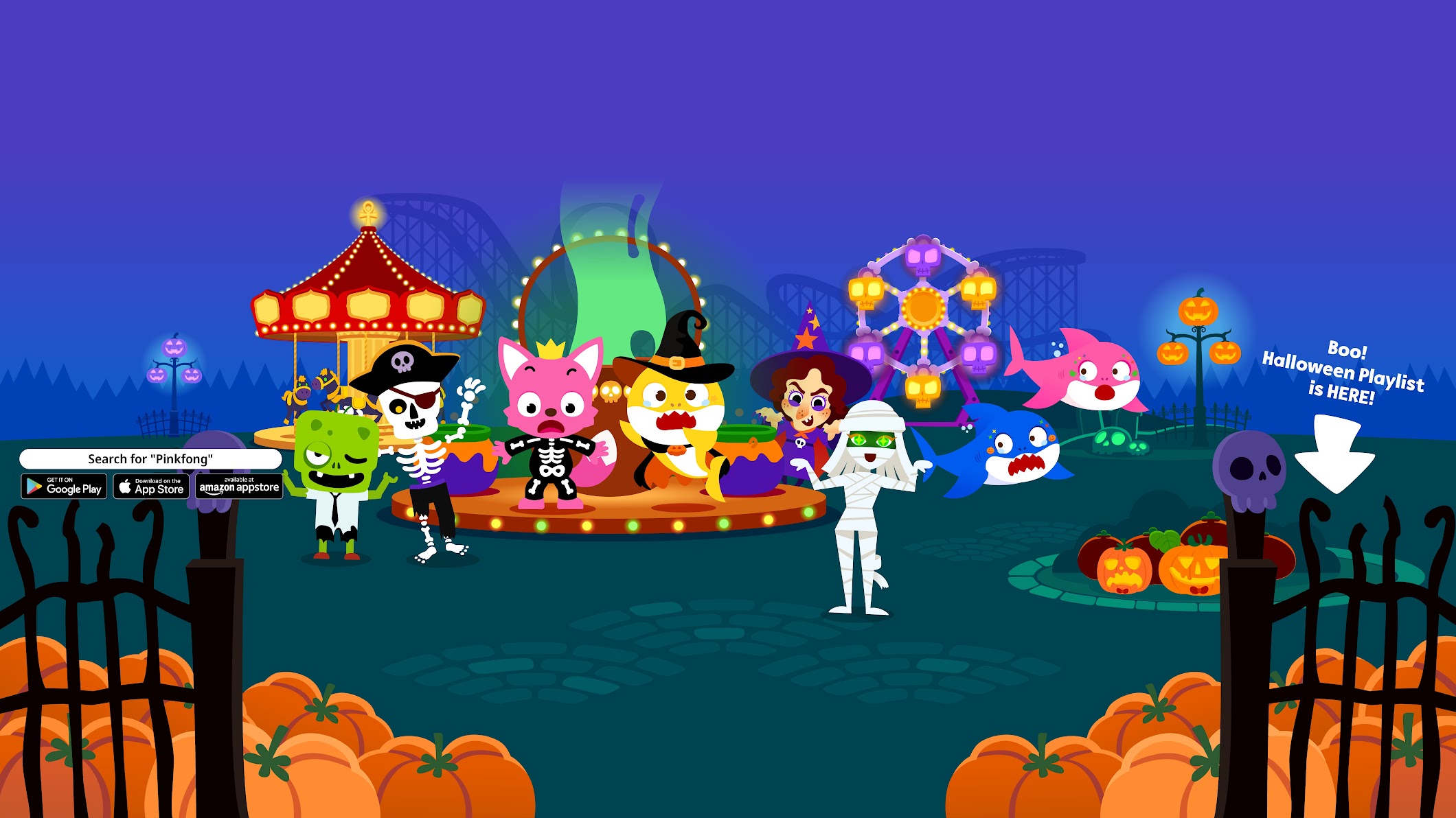 Pinkfong Fall Pinkfong channel banner October 2022 (Shocktober) by Nightingale1000 on ...