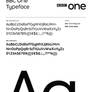BBC One 2006 font sample