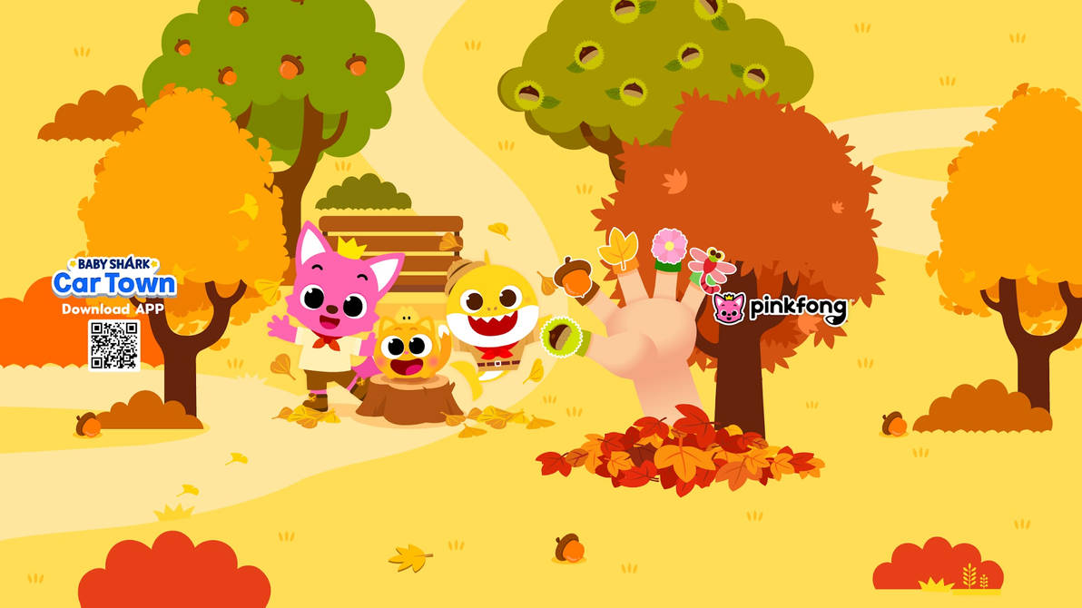 Pinkfong Fall Pinkfong channel banner November 2023 by Nightingale1000 on DeviantArt