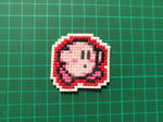 [SOLD] Kirby Walk Cross Stitch Patch by Skydragon-arts