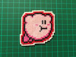 [SOLD] Kirby Float Sprite Cross Stitch Patch by Skydragon-arts