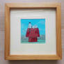 Snoopy Cross Stitch Framed