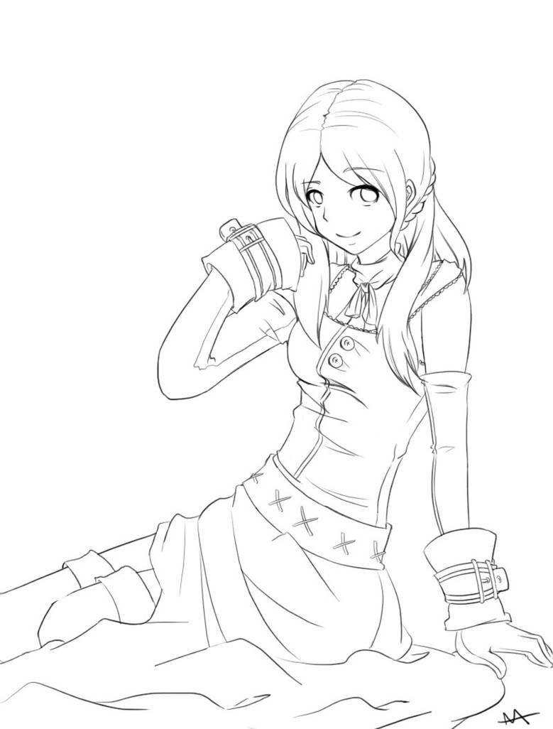Anime Drawing.com Outline : Anime Outline Drawing at GetDrawings | Free
