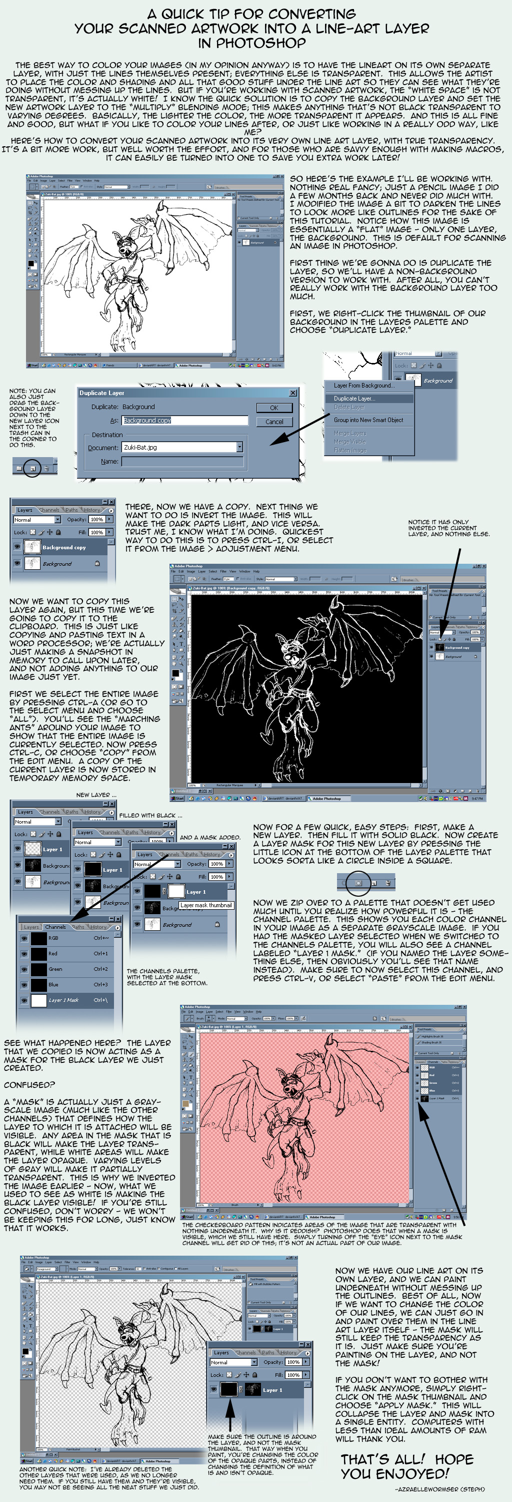 Scanned Lineart Tutorial