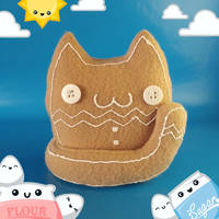 Gingerbread Cat Cat Food Plush