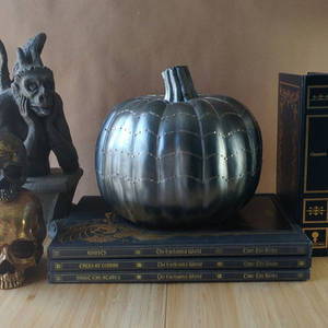 Silver Spiderweb Halloween Pumpkin