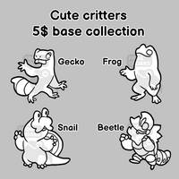 [P2U] Cute Critters: 4 base collection