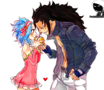 Levy and Gajeel Render