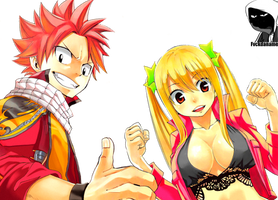 Natsu Dragneel and Lucy Heartfilia Render