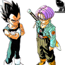 Vegeta and Trunks Render