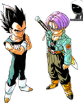 Vegeta and Trunks Render by fvckfdaname