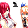 Lucy Heartfilia and Erza Scarlet Render