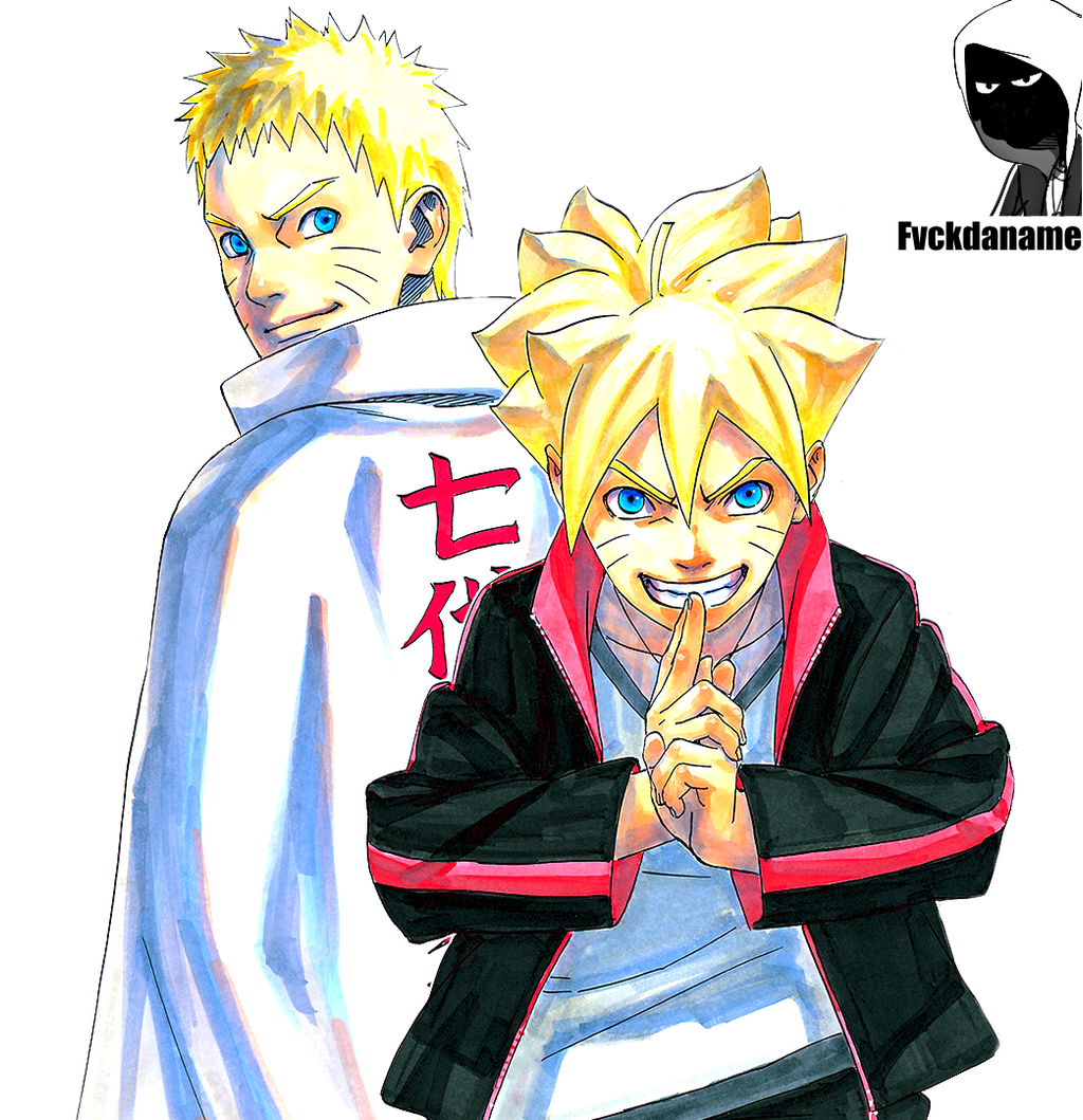 Naruto and Boruto Uzumaki by desenhoshuebr on DeviantArt