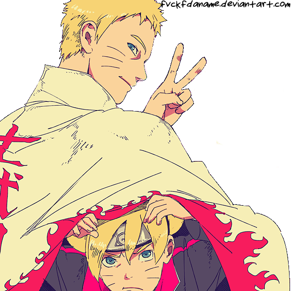 Naruto Uzumaki and Boruto Uzumaki by fvckfdaname on DeviantArt