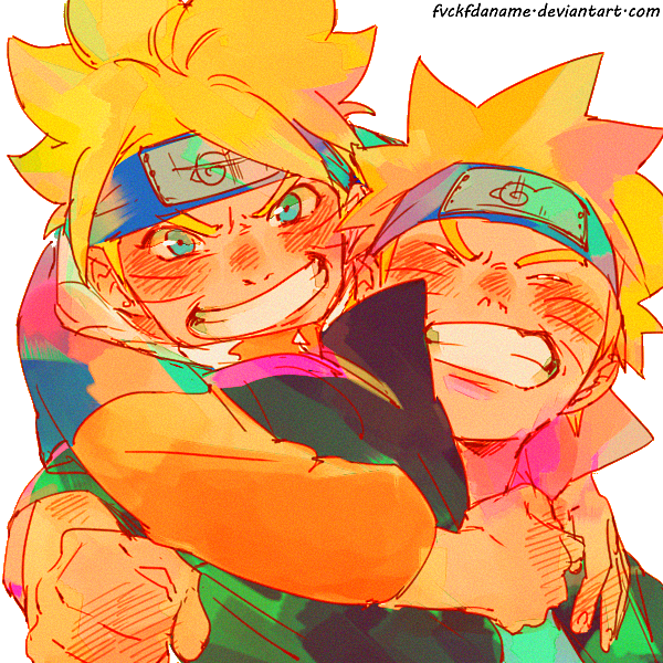 Naruto Uzumaki and Boruto Uzumaki by fvckfdaname on DeviantArt