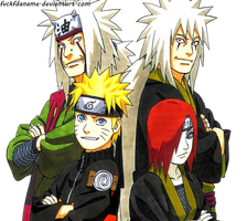 Naruto, Jiraiya and Nagato