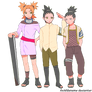 Shikamaru, Temari and Shikadai